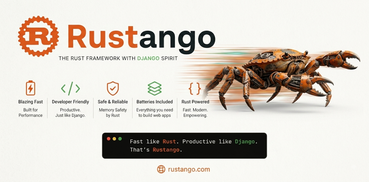 Rustango — kompletny framework webowy dla Rusta